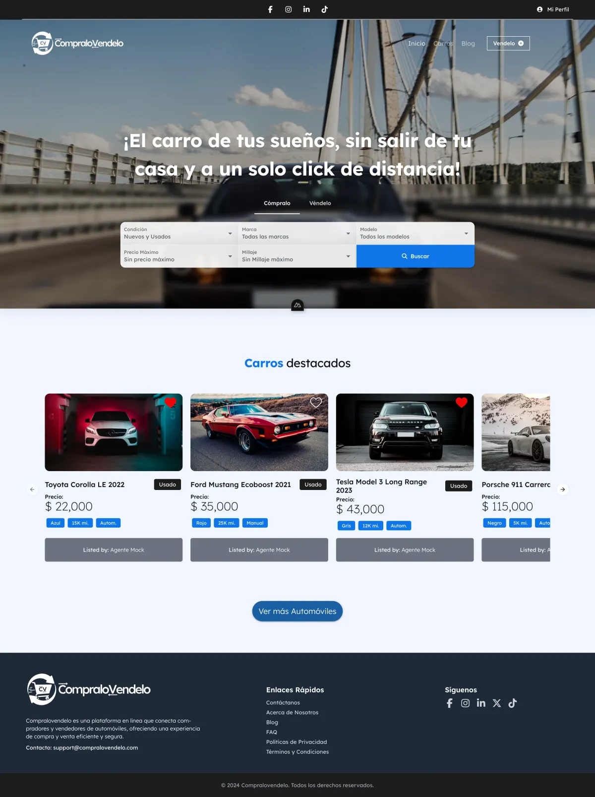 Homepage Experience